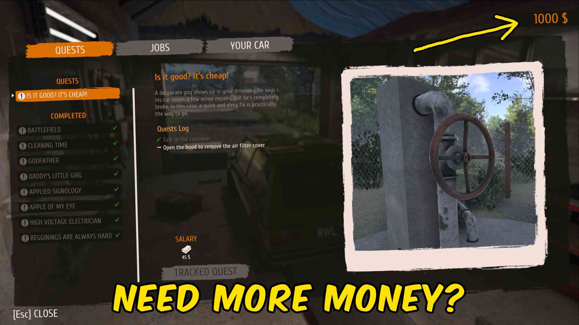 Cheap Car Repair — Give Money